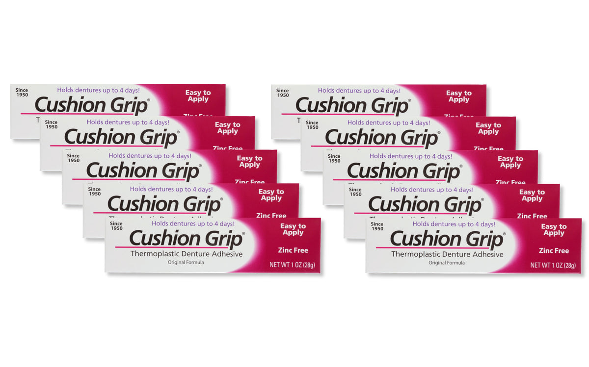 Cushion Grip Denture Adhesive 10-pack (1 oz. tube)