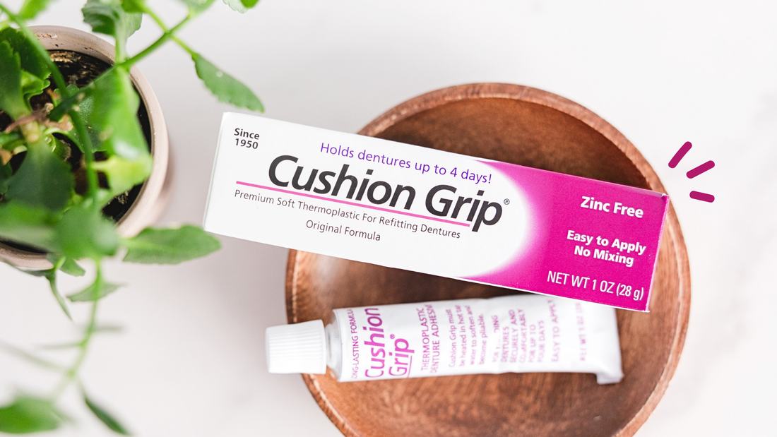 How to Use Cushion Grip Denture Adhesive.