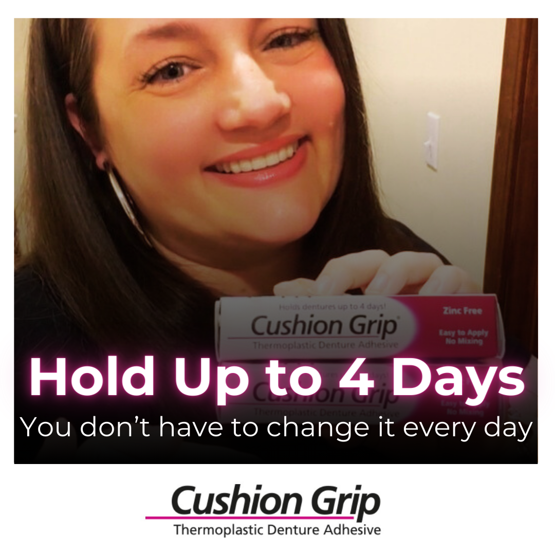 Cushion Grip holds up to 4 days with one single application. You don't have to change it every day