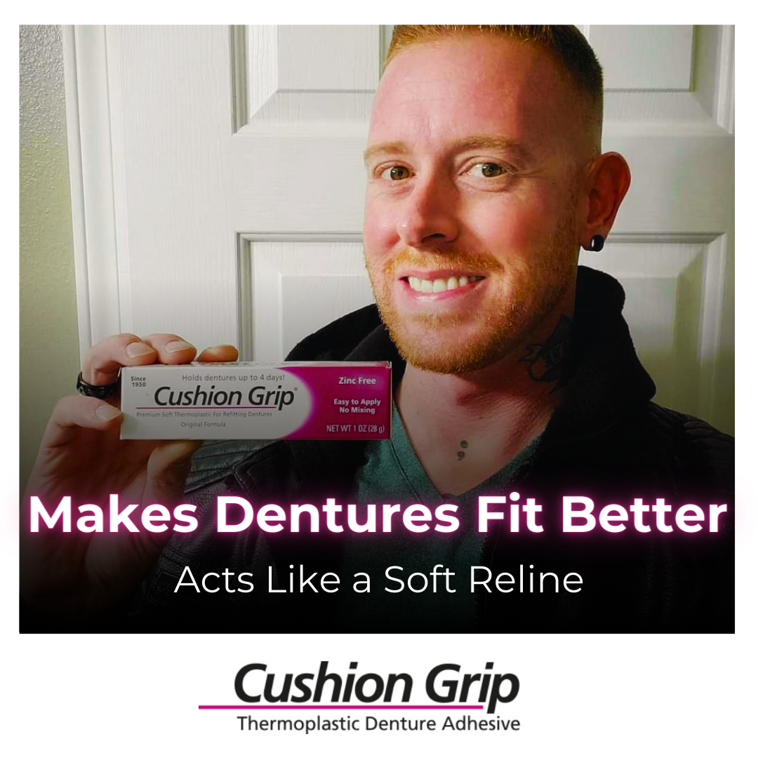 Denture wearers can enjoy up to 4 days of secure, comfortable wear