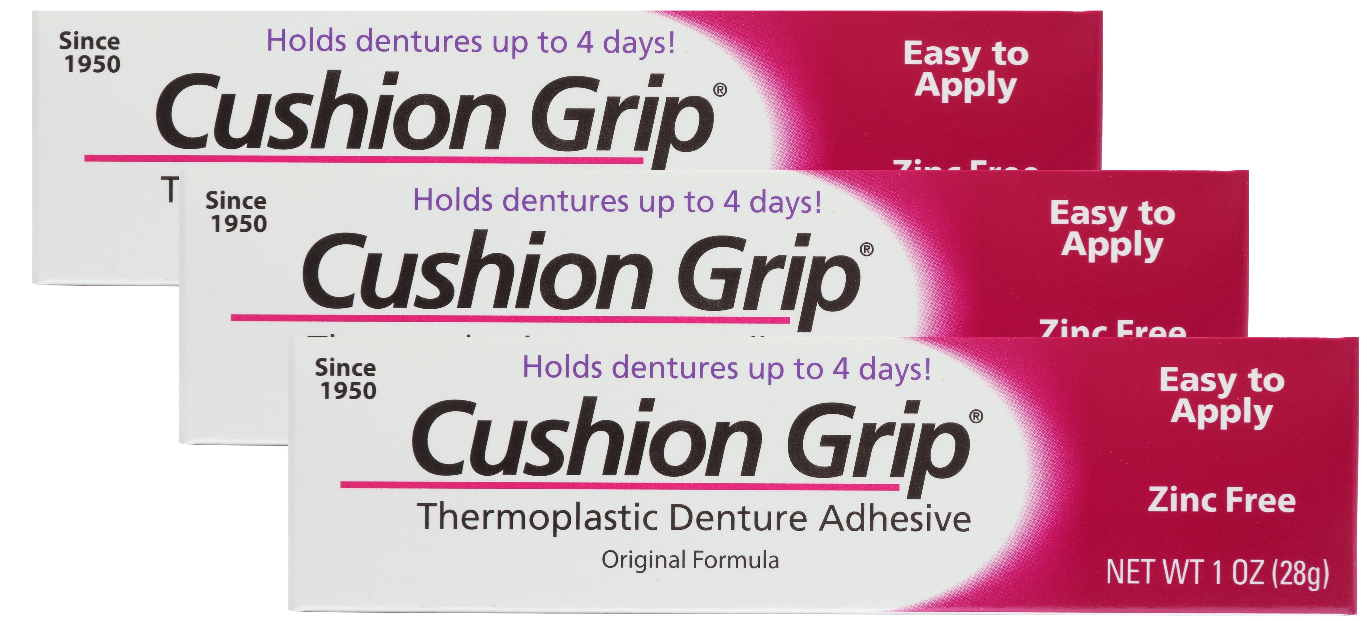 Holds Dentures That Don't Fit Right - Cushion Grip (Pack of 3) – My Cushion  Grip