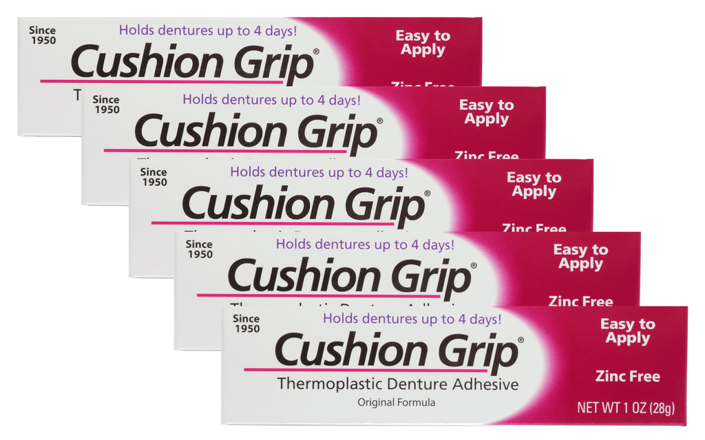 Dental reliner that provides both comfort & denture stability for days at a time! Easy to remove & to reapply.  It helps dentures stay in place and it will last 4 days or a little more.